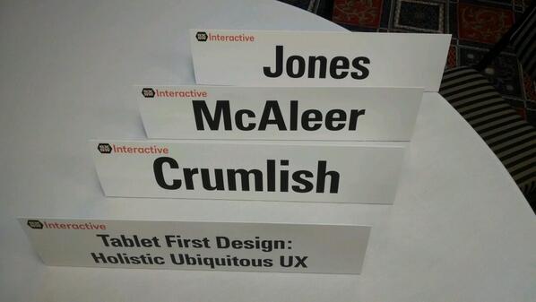 jonesabi's tweet photo. 1.5 hours until #tabletfirst at #sxsw with @mediajunkie & @paulmcaleer http://t.co/4vk9dT4JtV