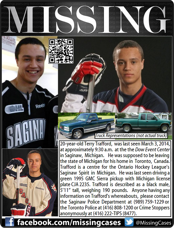 MissingCases's tweet photo. #FindTerry #Missing #OHL player #TerryTrafford #Saginaw #Michigan #PrayForTerry #Pray4Terry https://t.co/afAag1H5sF http://t.co/Dun0ebfMDn