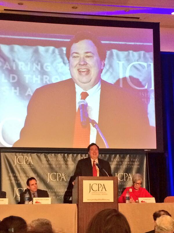 Daroff's tweet photo. State Dept's @DavidMakovsky addressing #JCPAplenum http://t.co/ZGsSMCT1pd