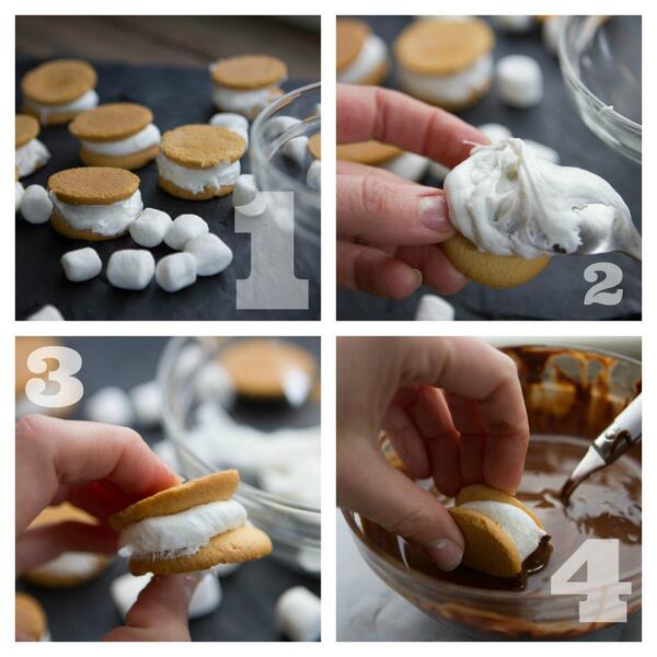 Coupons's tweet image. You'll be over the moon for these easy mini moon pies! shout.lt/q4Xs #recipe