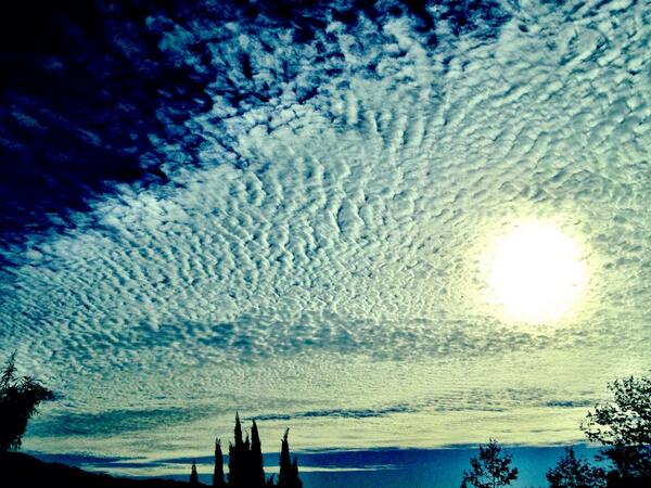 JasonReeves's tweet photo. There was a field of cotton in the waking sky.. http://t.co/pKixQsar2G