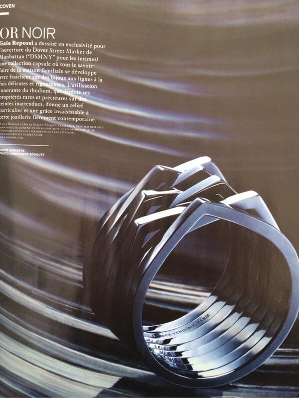 Jalouse Talks about the Repossi X @DSMNY ring collection @JalouseMag last Issue http://t.co/HmtwuvyowI