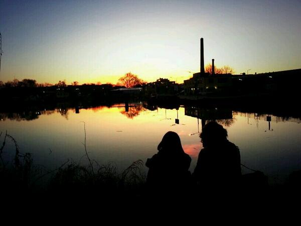 Factory silhouette #berlin #sunset #PicoftheDay @mqsincl <a href="/susannahtaplin/">Susannah Taplin</a>