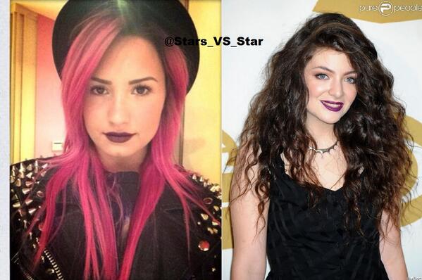 Stars_vs_Star's tweet photo. Demi VS Lorde 

RT for Demi 
Fav for Lorde http://t.co/bWRMzGfWzD