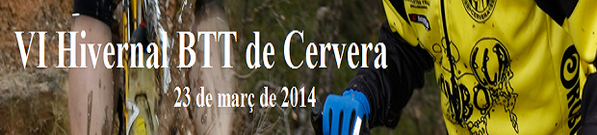 inscripcionsCat's tweet photo. El proper 23 de març us esperem a la 6a Hivernal de Cervera, primera pedalada BTT puntuable pels Desafiaments 2014 http://t.co/cbOqeSNOyK