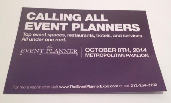 Tweet by TheEventPlannerExpo