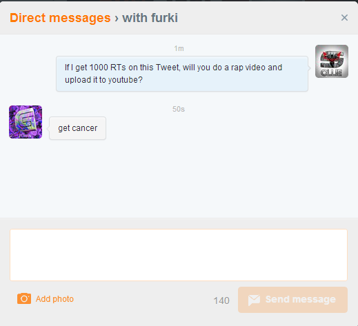 _Ollie's tweet image. GUYS YOU HAVE TO HELP ME OUT! Furki @ Rap video @ 1000 RTs! GO!