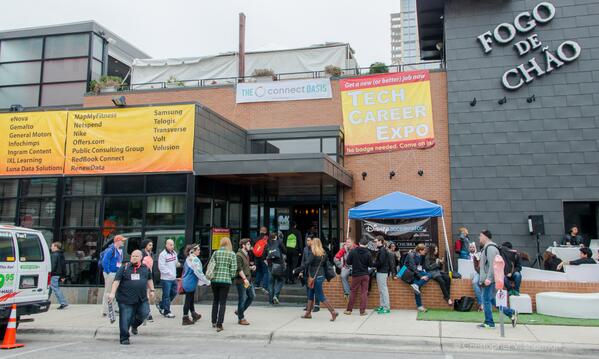 TechCareerExpo's tweet photo. Thanks to everyone who came out to the Tech Career Expo Saturday and Sunday. Man, what a crowd! http://t.co/1S528o8QJu