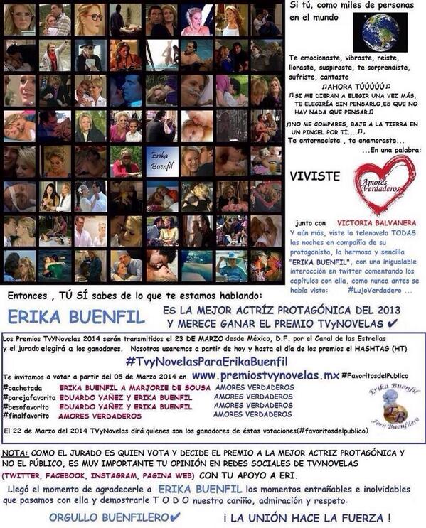 MariskaFansGDL's tweet image. SIGAMOS VOTANDO!!! @ebuenfil #Cachetada #FinalFavorito #BesoFavorito #ParejaFavorita tvynovelas.com/mx/premios-201…