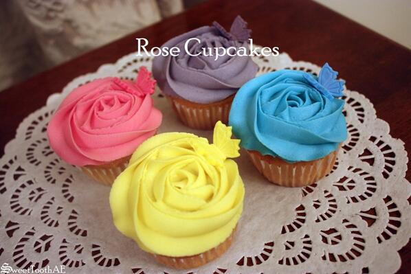 SweetToothAE's tweet image. #Rose #cupcakes