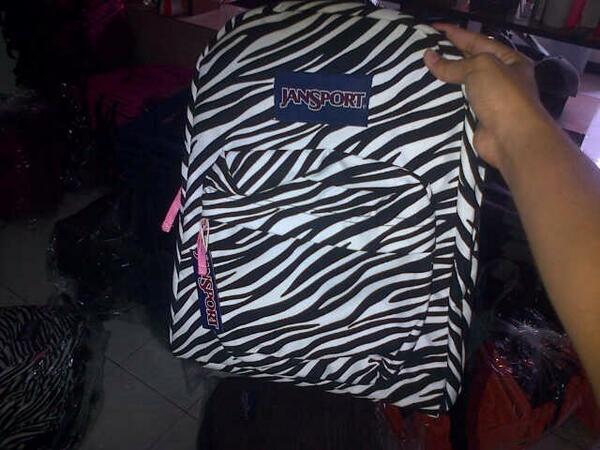 Tasjansportkw On Twitter New Jansport Motif Zebra Hitam Putih