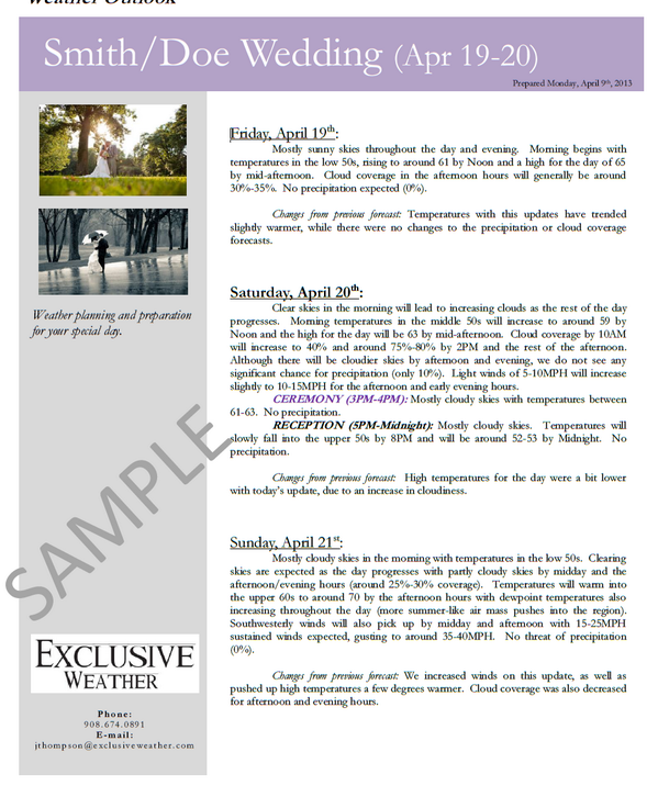 VIPWeather's tweet image. Here's a sample of our event forecasting