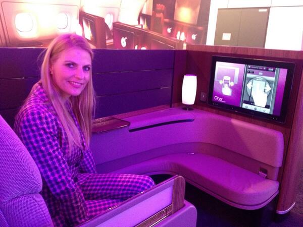 tanja_buelter's tweet image. @qatarairways #worldpremiere biggest #firstclassseats ever in #a380  @ITB_Berlin