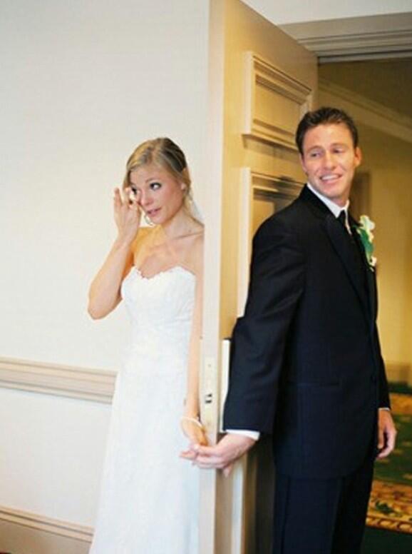 Calming wedding nerves before the ceremony :)