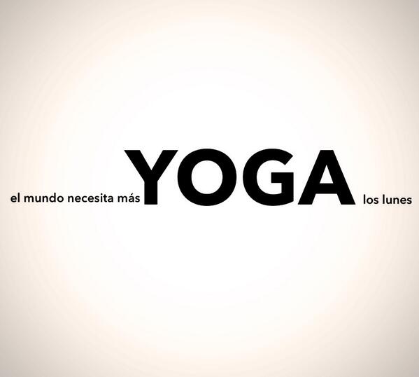 Omyogahoy's tweet photo. El mundo necesita más yoga los lunes. Nos vemos 20:15 Info en http://t.co/JwDP8TSdRY http://t.co/5dluVexjm6