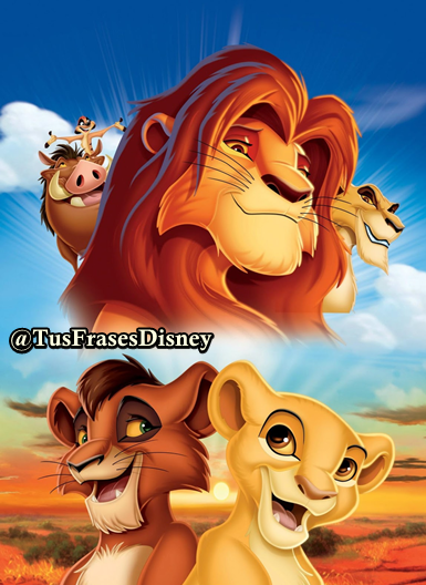 Una de mis películas favoritas. "El Rey León".