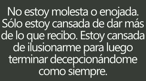 Frases de estar cansada Frases de estar cansada