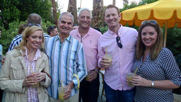 InteriorDesign's tweet image. .@InteriorDesign's president @markastrauss surrounded by @OFSBrands and @FXFOWLE during #IDGiants at @parkerpalm