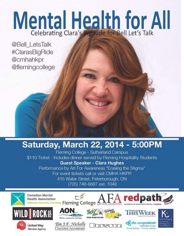 Ptboletstalk's tweet photo. Do you have tickets yet? #ClarasBigRide for @Bell_LetsTalk contact @kdavies1575 @cmhahkpr for tickets! #MentalHealth http://t.co/Ha7VFmMt69
