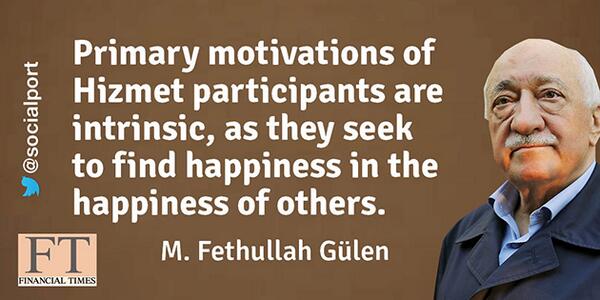 SocialPort's tweet photo. F. Gülen: Hizmet participants seek to find happiness in the happiness of others. @FT #TurkeyNeedsNewConstitution http://t.co/hQBHY9Qy2h