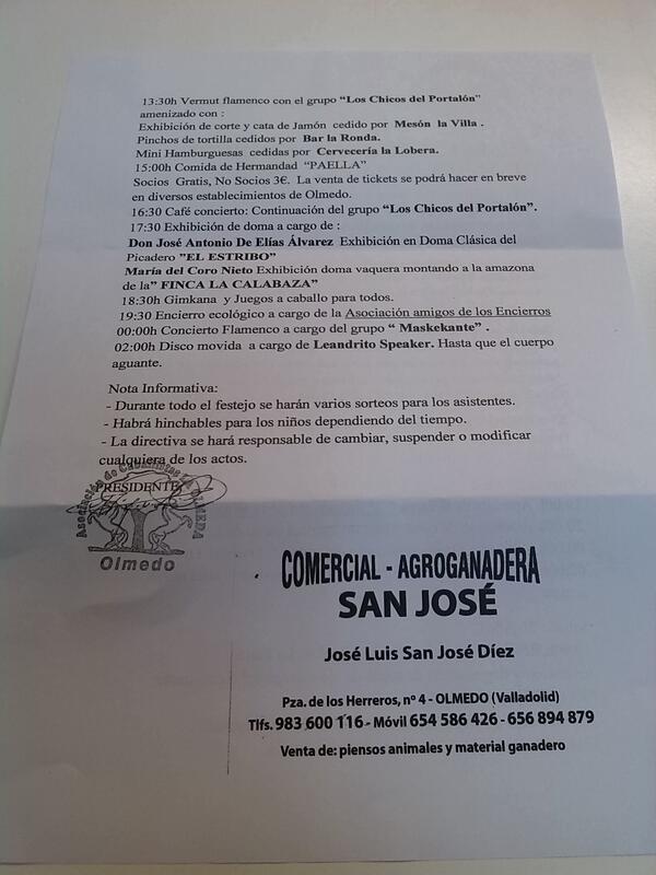 PiensosSanJose's tweet photo. Ahora solo hace falta que llegue y disfrutar de un fin de semana diferente disfrutando del mundo del caballo (2/2) http://t.co/YaXtuHZNlS