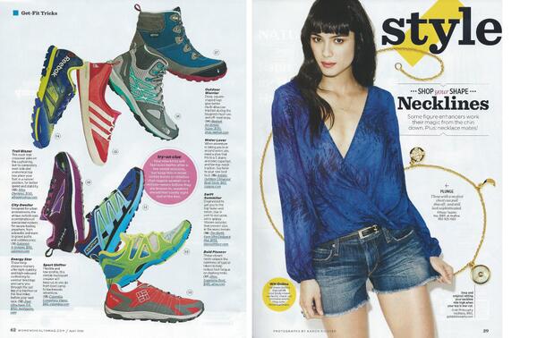 JesseeEricson's tweet photo. two clients in the April issue of @WomensHealthMag - love! @fifteentwenty @AhnuFootwear http://t.co/IH9r797hlB