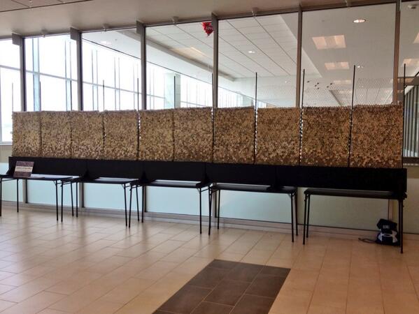 Installed Letters of Sacrifice <a href="/DeptVetAffairs/">Veterans Affairs</a> #austin today. 6,772 men and women have died for our country so far.