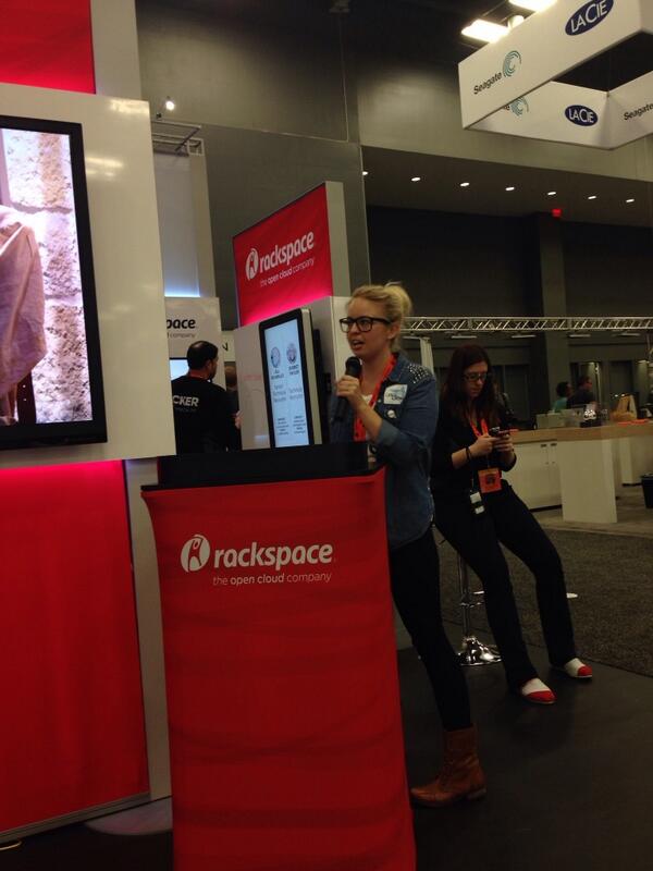 JillWohlner's tweet image. 2 down, 1 to go! Stop by the @Rackspace booth tomorrow at 4 PM central for the last show! ;) #SXRackspace #sxsw