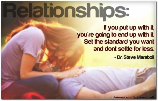 PowerCoachSuzie's tweet image. "If you put up with it you're going to end up with it." 
#relationship #dating #standards