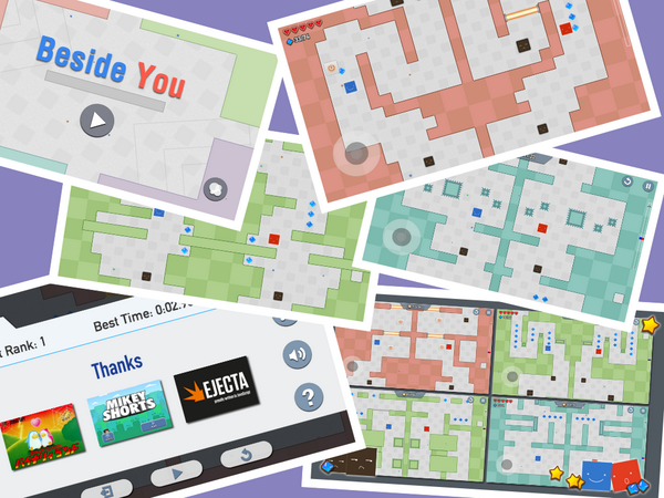 DreamplayGames's tweet photo. My iOS game "Beside You" is ready for sale. https://t.co/snO6Nr88ka . It's inspired by Binary Land and Mikey Shorts. http://t.co/bP152SjieI