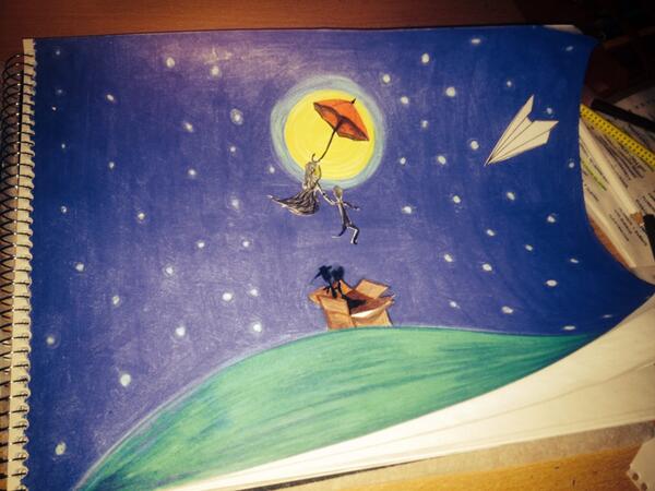 ledylili's tweet photo. No voy a descansar, hasta terminar de colorear el cielo... http://t.co/cCubwBm4nt