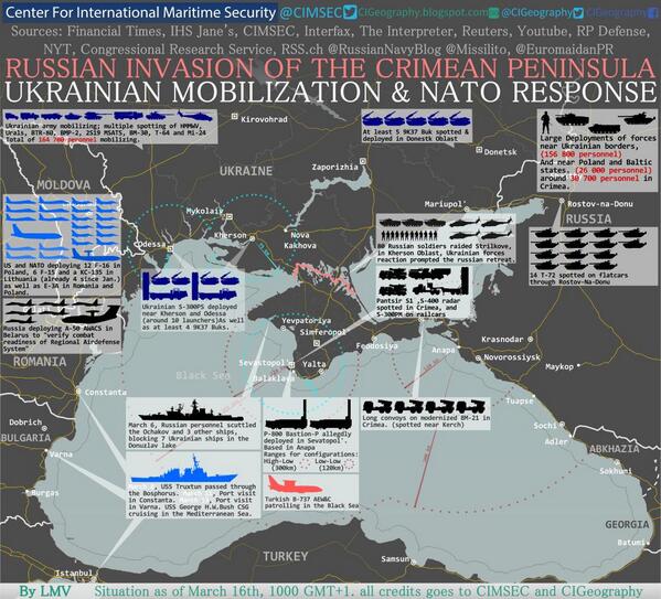 BSpringnote's tweet photo. Map of how armed forces arrayed in #Ukraine &amp; Black Sea #euromaidan http://t.co/vUE5eOJdEI