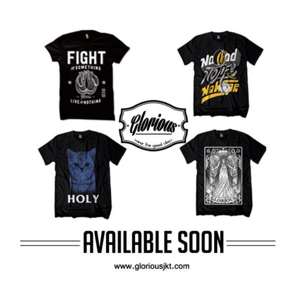 gloriousjkt's tweet photo. Our new tees coming your way real soon! http://t.co/j8UQgKZM1W