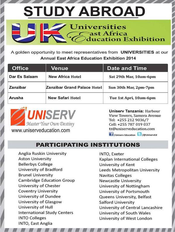 #UniservEducation
Please save the dates....