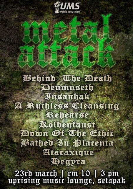 xdidiandrax's tweet photo. #MetalAttack this sunday at Uprising Music Lounge, Setapak. In God we trust, in metal we blast! @postagig @twt_gigs http://t.co/ckzBdUEMb6