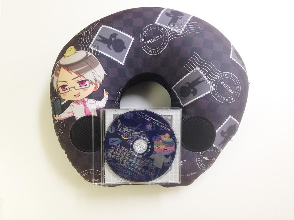 ヘタリア 1人楽しすぎるで賞 プロイセンボイスCD ヘタリアプロイセン おでかけスピーカー付枕＆ボイスCD 1人楽しすぎるで賞