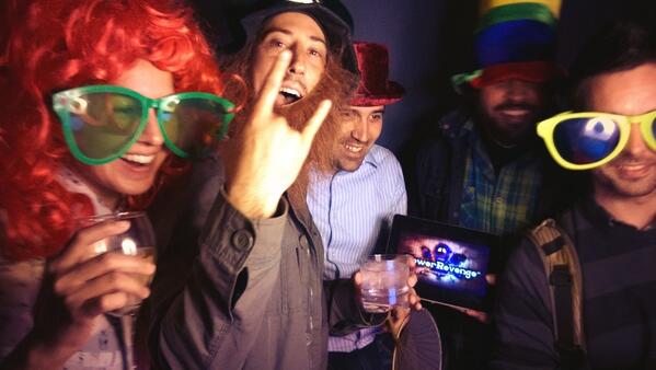 awoywood's tweet image. At #pocketgamer party, having fun with @corsegames and my friends from #chartboostuniversity