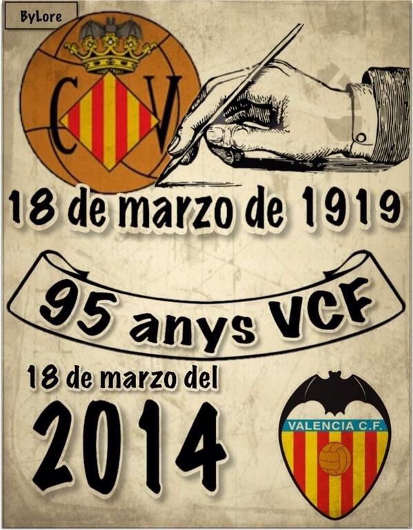 murcielago_vcf's tweet photo. @ValenciaSphera: Hoy es el cumpleaños de todos aquellos que nos sentimos orgullosos de ser del @valenciacf #95AnysVCF http://t.co/mZiZYbLIQC