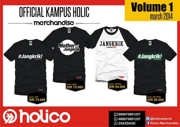 kampusholic's tweet image. RT @holicomerch: #holicomerch #volume01 grab it fast sob,,