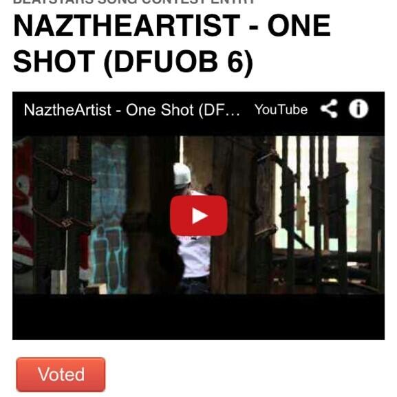 NazTheArtistMLB's tweet photo. Vote for my video for the #DFUOB6 contest here's the link to vote http://t.co/RHUBkHmsuX support n vote daily on it http://t.co/vRZSCeECt9