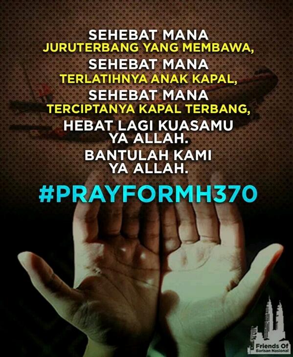 botaktransit's tweet photo. #DoaUntukMH370 http://t.co/1jC7ThQSZx