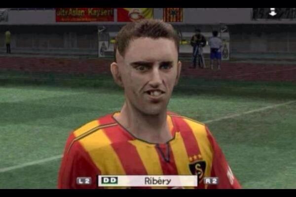 PrideVal's tweet photo. RT "@FootballFunnys: WOW: Franck Ribery on PES 06!! http://t.co/cEXiesw9ZD"