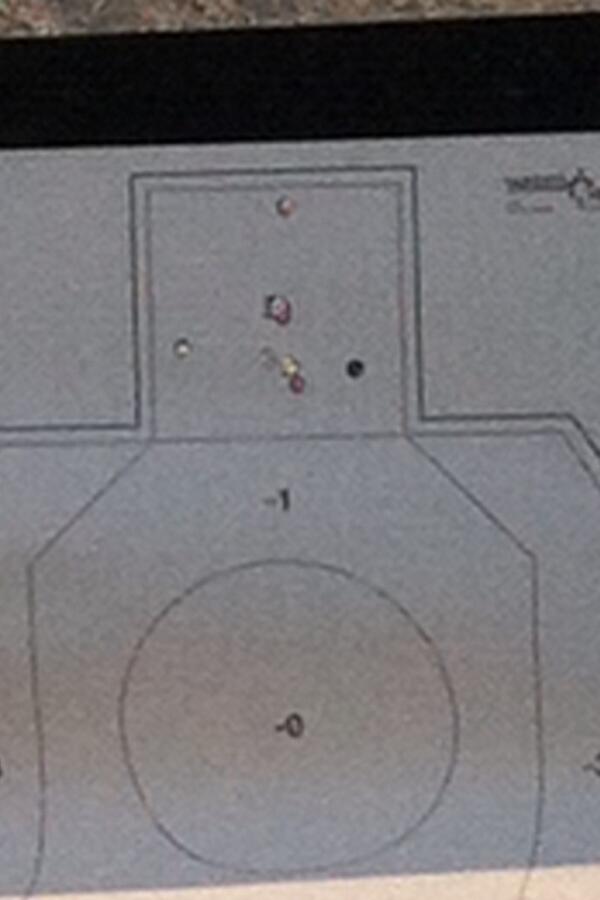 mjollybooster's tweet photo. Cool time at the range here is Sarah's target after she discovered her pistol fun with the family and the Wills http://t.co/ygl5AXlQpt