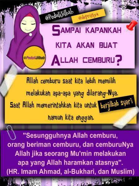 TimKreatifID's tweet photo. RT @pedulijilbab: Sampai kapan buat Allah cemburu dengan melakukan maksiat? :'( http://t.co/I8iYats5Zb
