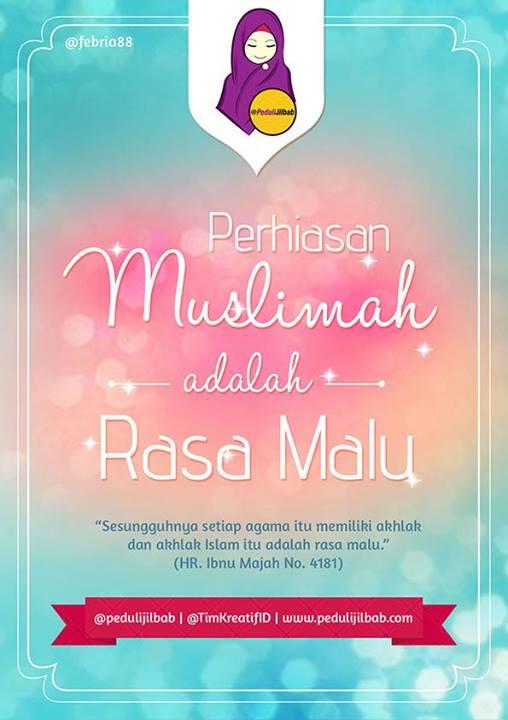TimKreatifID's tweet photo. RT @pedulijilbab: Perhiasan muslimah itu rasa malu. Jangan malu2in yuk ;) http://t.co/ZdtqyxJFNP