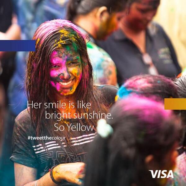 Visa_IND's tweet image. It’s the season of colours. Want to play with them in a unique way? Watch out for more. #TweetTheColour