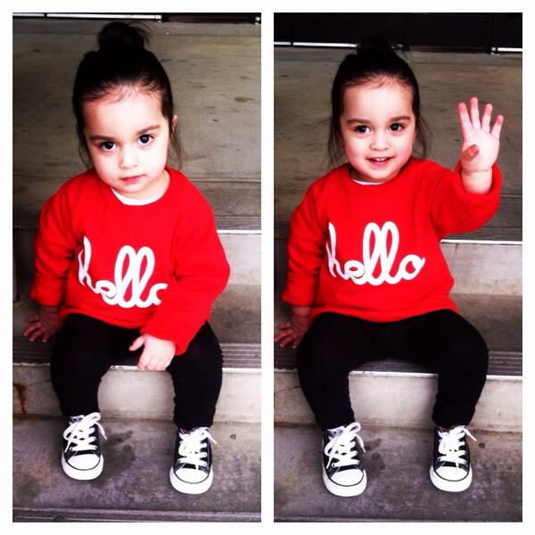 RoseTC26's tweet image. She's cute tho. #hello #toddlercutie #helloapparel #hi #fashion