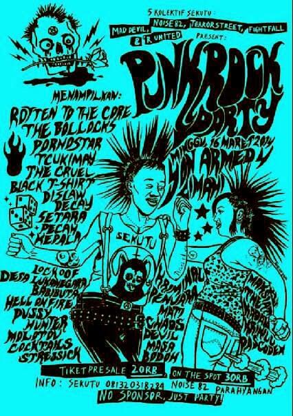 "PUNK ROCK PARTY"
  16 Maret 2014
  Aula Yon Armed 4, Cimahi | @RTTC_BDG92 <a href="/pornostar/">pornostar</a> <a href="/OfficialDislaw/">OFFICIAL DISLAW</a> <a href="/tcukimay_6A6/">TCUKIMAY</a>