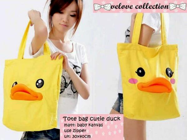 Anvely_Shop's tweet photo. ~ Tottebag duck @75 ~ http://t.co/K7AlHOIlUo