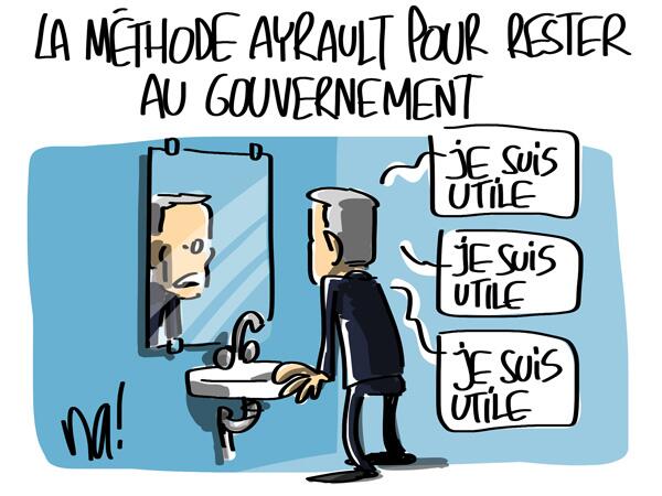 MsieurLapique's tweet photo. La méthode #Ayrault pour rester au gouvernement : http://t.co/ZIoD4A3sK7